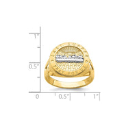 Two-Tone Last Supper Men's Ring (14K)