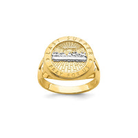 Two-Tone Last Supper Men's Ring (14K)