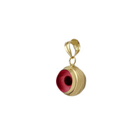 Bezel Red Evil Eye Pendant (14K) Popular Jewelry New York