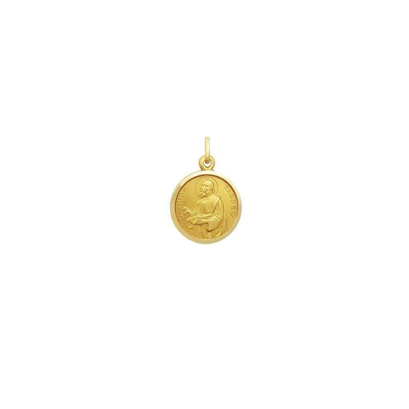 Saint Jude Taddeo Medallion Pendant (14K) Popular Jewelry New York