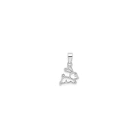 Rabbit Contour Pendant (Silver) back - Popular Jewelry - New York