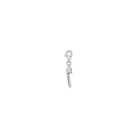 Wrapped Angel Wings Charm (Silver) side - Popular Jewelry - New York