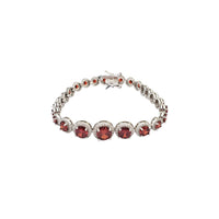 Graduated CZ Bracelet (Silver)