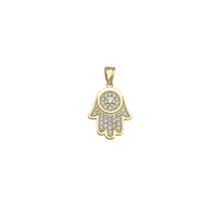 Stone-Set Star of David Hamsa Hand Pendant (14K) Popular Jewelry New York