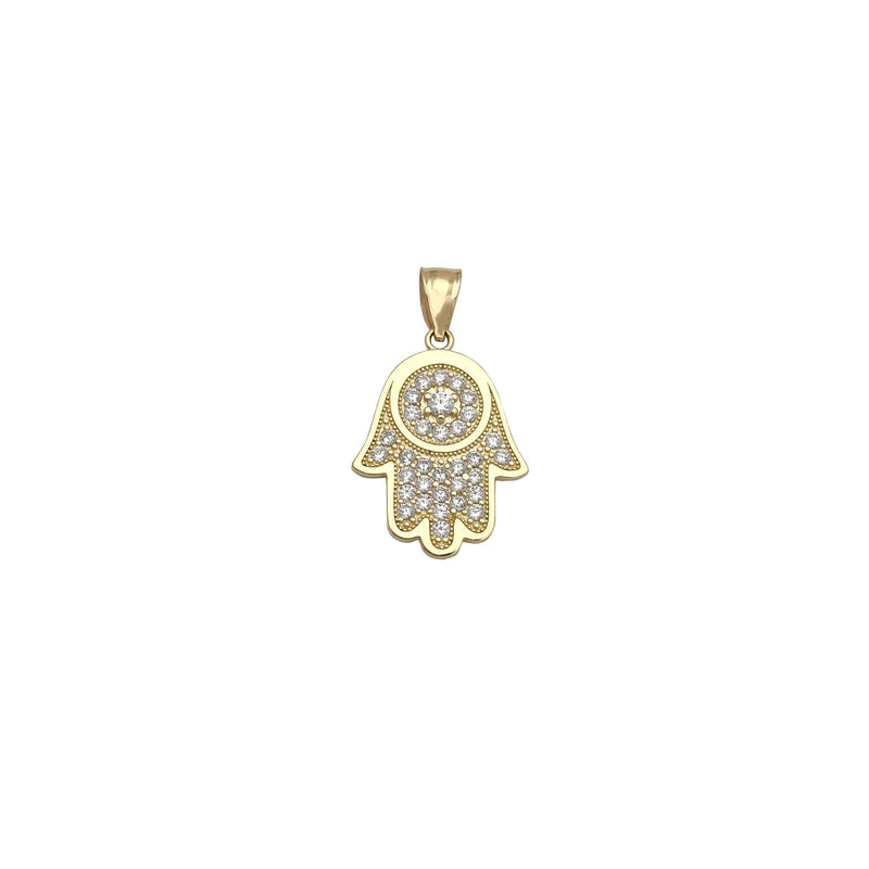 Stone-Set Star of David Hamsa Hand Pendant (14K) Popular Jewelry New York