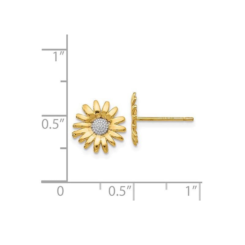 14k Gold buy Daisy Earrings