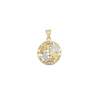 [The World Is Yours] Two-Tone World Pendant (14K)