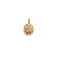 Thoughtful Baby Angel Filigree Frame Pendant (14K) Popular Jewelry New York