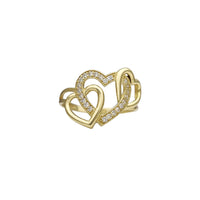 Three-Heart Interlocked Ring (14K) Popular Jewelry New York