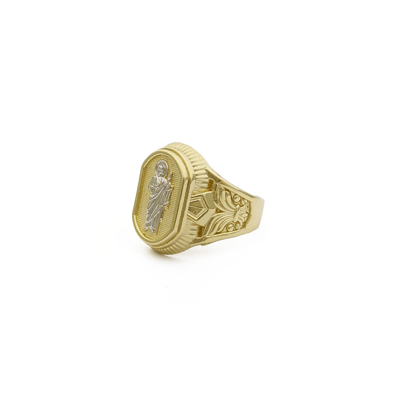 Saint Jude Regal Signet Ring (14K) side 1 - Popular Jewelry - New York