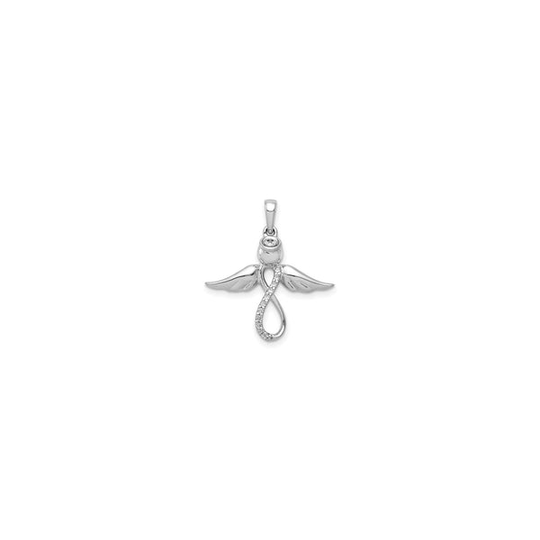 Infinity Angel Pendant (14K) front - Popular Jewelry - New York