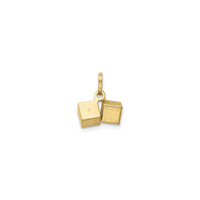 3D Pair of Dice Charm (14K) back - Popular Jewelry - New York