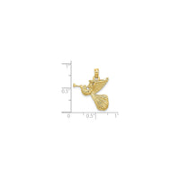 Angel with Trumpet Pendant (14K) scale - Popular Jewelry - New York