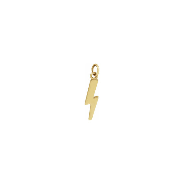 Lightning Pendant yellow (14K) front - Popular Jewelry - New York