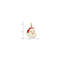 Santa Claus Face Pendant (14K) scale - Popular Jewelry - New York