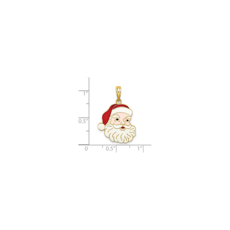Santa Claus Face Pendant (14K) scale - Popular Jewelry - New York