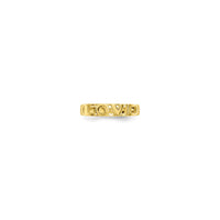 "Love" Block Font Ring (14K) front - Popular Jewelry - New York