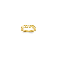 "Love" Block Font Ring (14K) main - Popular Jewelry - New York