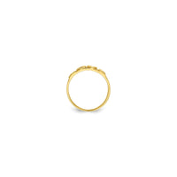 "Love" Block Font Ring (14K) setting - Popular Jewelry - New York