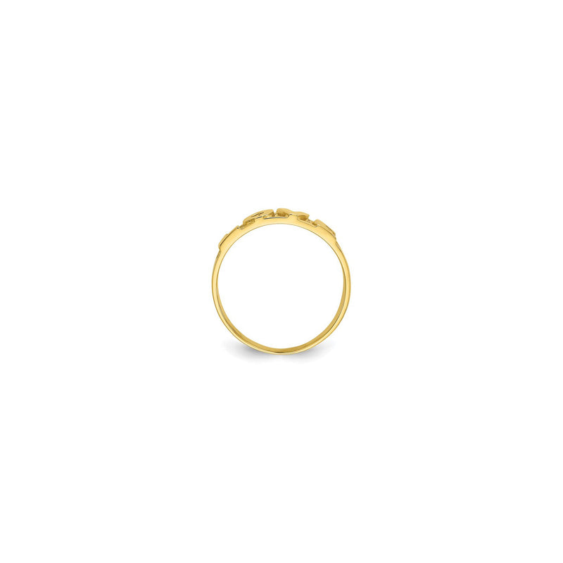 "Love" Block Font Ring (14K) setting - Popular Jewelry - New York