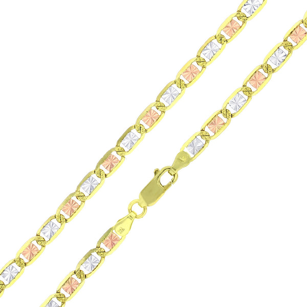 Tricolor DC Valentino Anklet (14K)