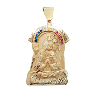 Enshrined Virgin Mary "Virgen de la Altagracia" Pendant (14K)