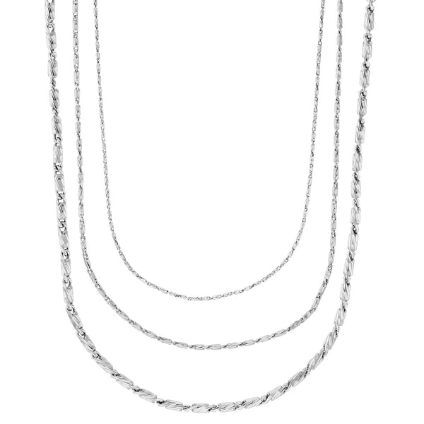 White Gold Diamond Cut Razo Chain (14K)