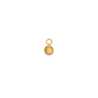 3-D Champagne Glass Charm (14K)