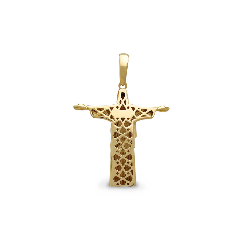 Zirconia Christ Redeemer Pendant (14K)