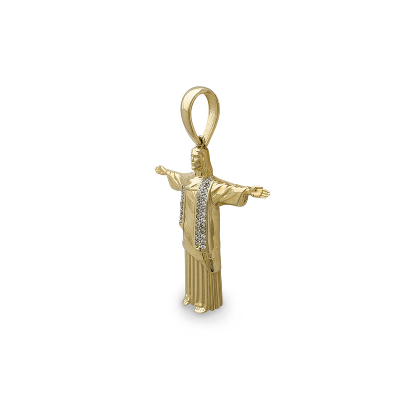 Zirconia Christ Redeemer Pendant (14K)