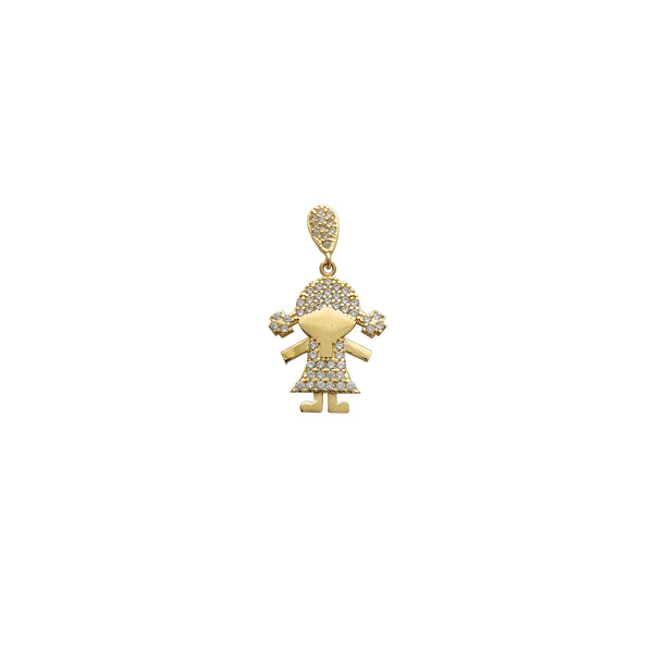 Zirconia Little Girl Pendant (14K)