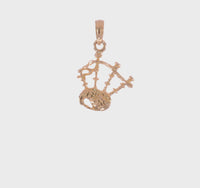 3D Bagpipes Pendant (14K) 360 - Popular Jewelry - New York