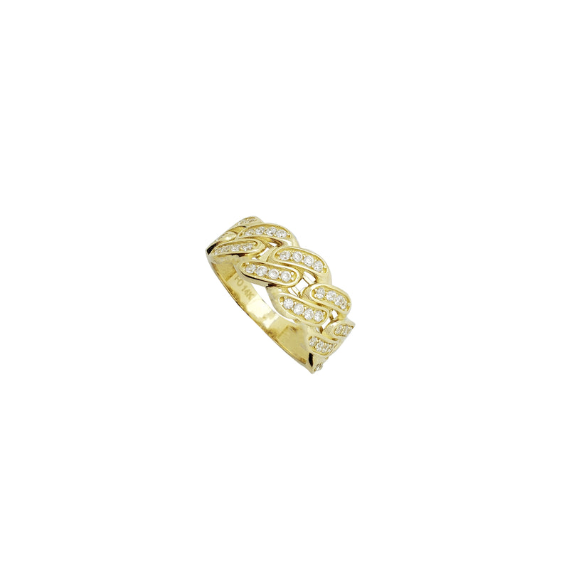 Lightweight Miami Cuban Ring (14K)