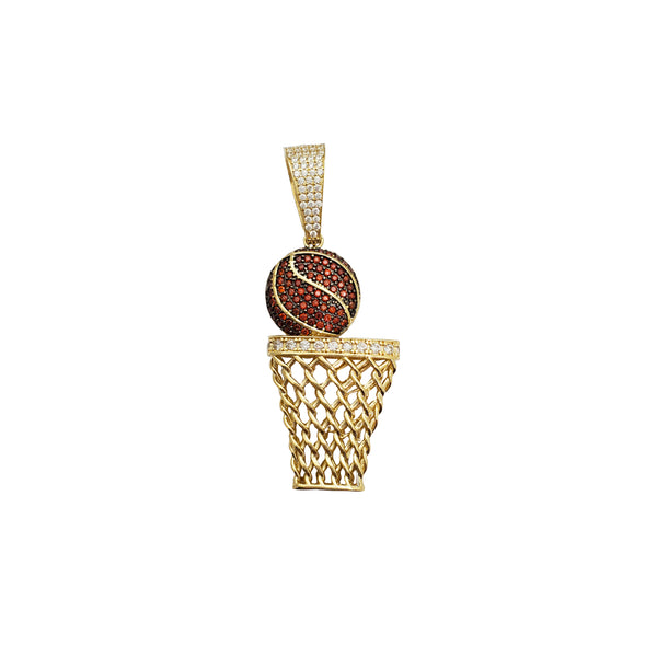 3D Basketball Pendant (14K)