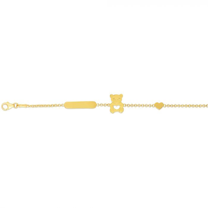 Bear Baby ID Bracelet (14K)