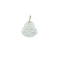 Jade Laughing Buddha Pendant (14K)