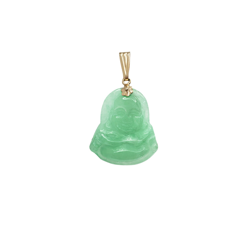 Jade Buddha Pendant (14K)