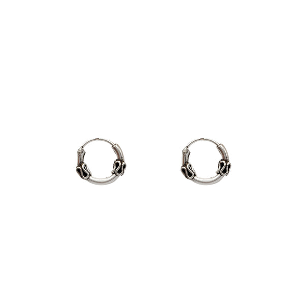 Small Hoop Earrings (Silver)