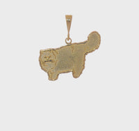 Persian Cat Pendant (14K) 360 - Popular Jewelry - New York