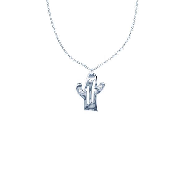 Cactus Necklace (Silver)