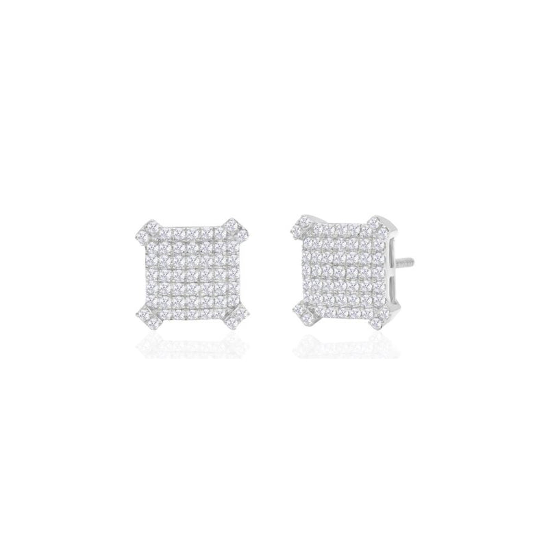 Concave Diamond Earrings (14K)