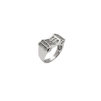 Concave Design Diamond Ring (14K)