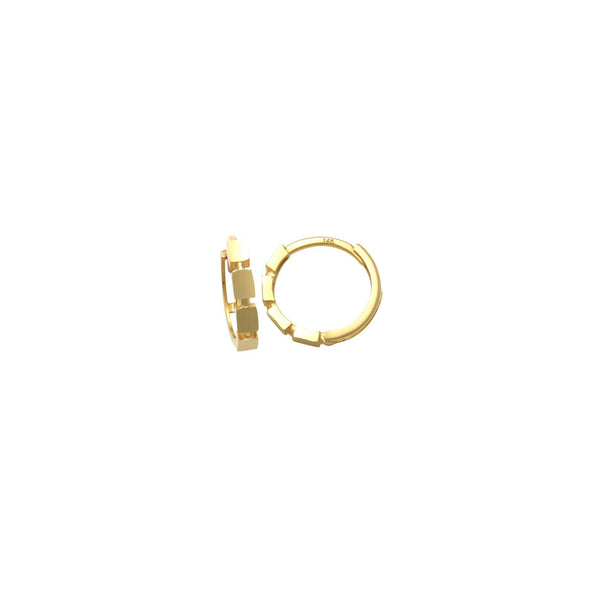 Plain Huggie Earrings (14K)