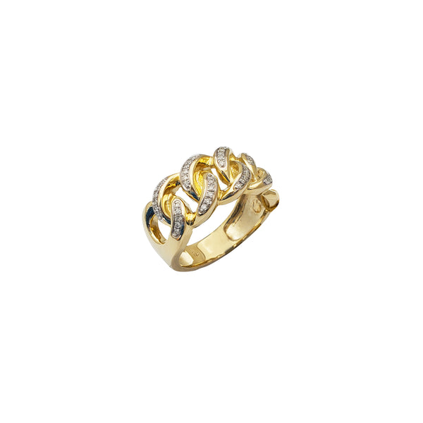 Diamond Open Cuban Ring (10K)