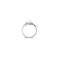 Cultured Button Pearl Ring (Siver)