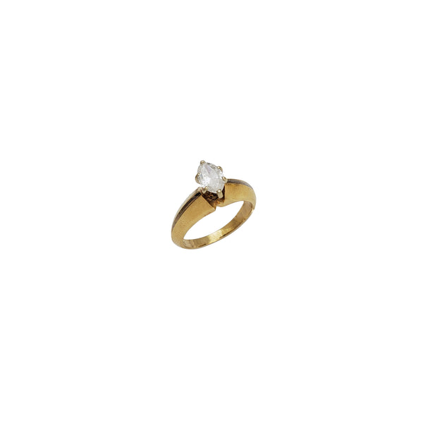 Diamond Marquise Engagement Ring (14K)