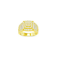 Diamond Square Shape Ring (14K)