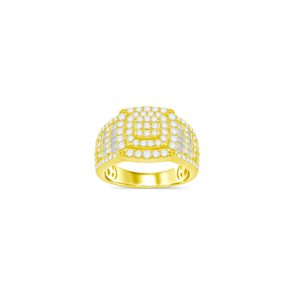 Diamond Square Shape Ring (14K)