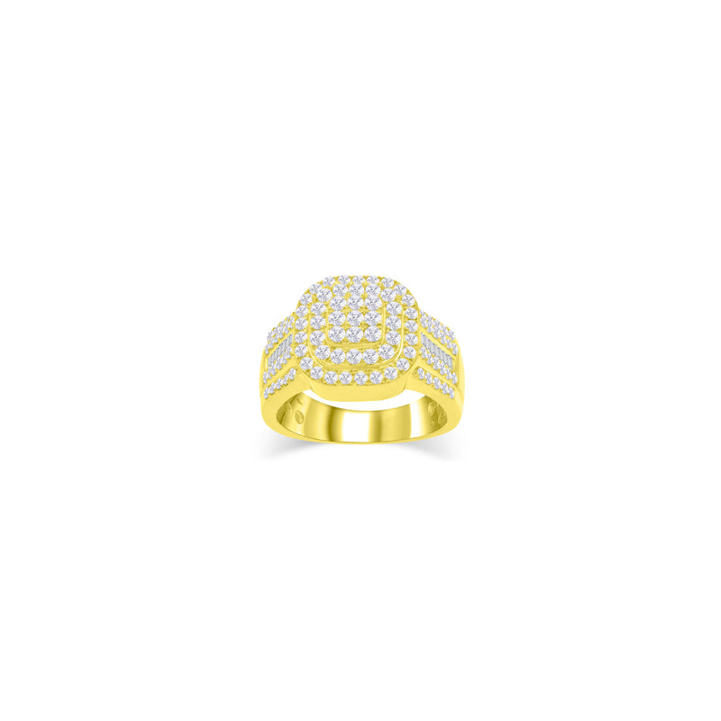 Diamond Baguette & Round Ring (14K)