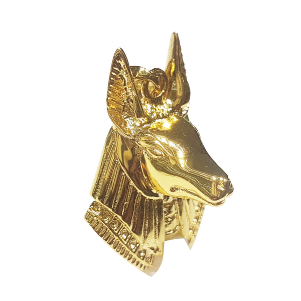 Egyptian Gold Anubis Solid Pendant